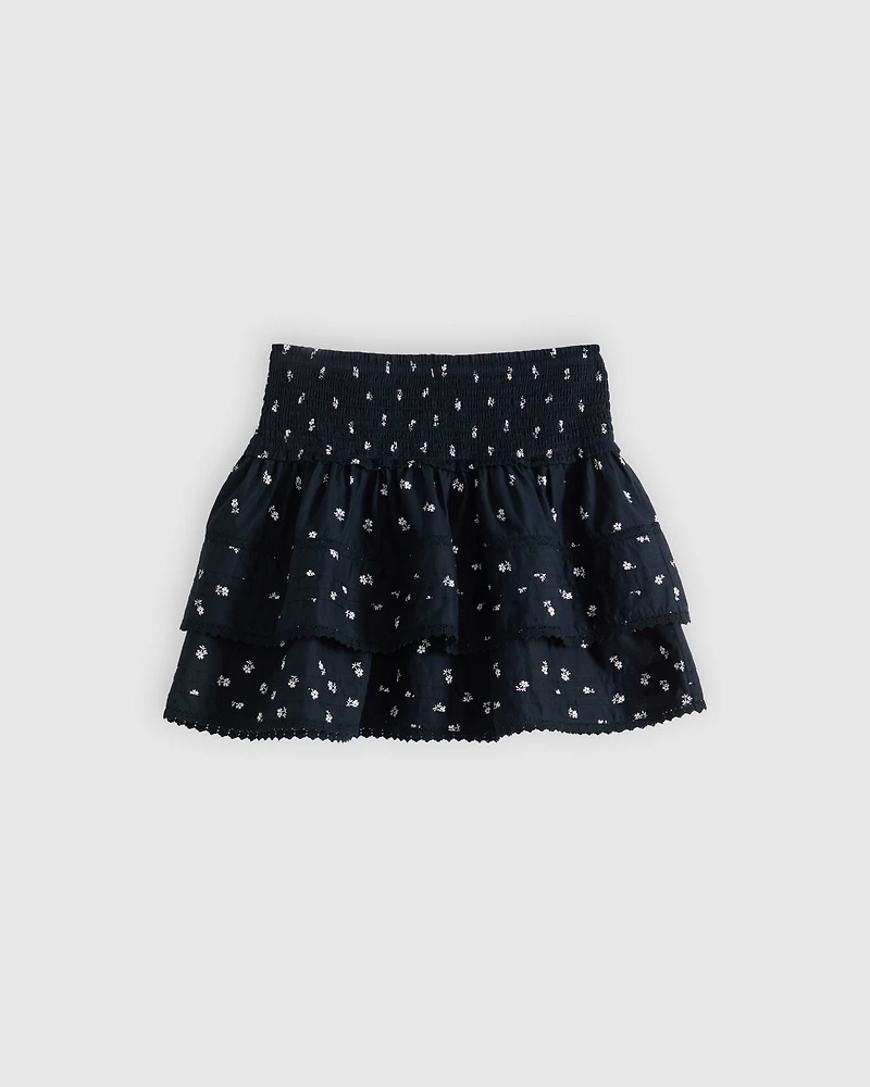 Raquel Smocked Mini Skirt