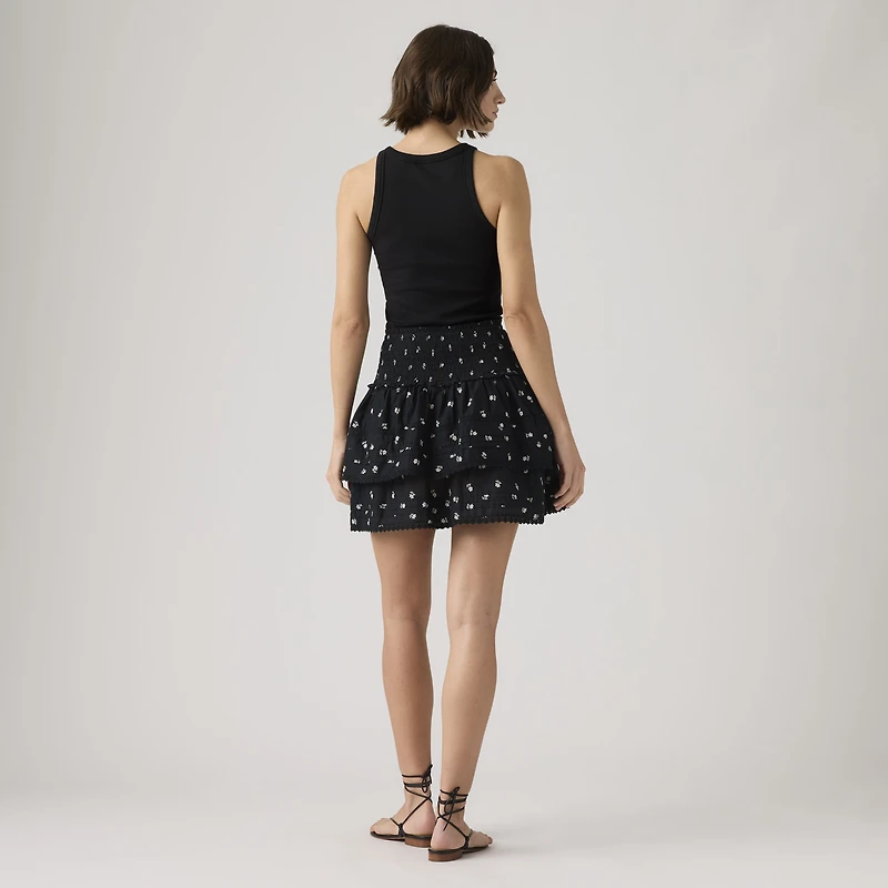 Raquel Smocked Mini Skirt