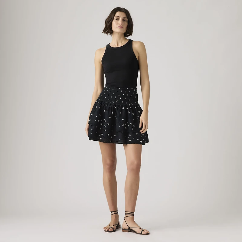 Raquel Smocked Mini Skirt