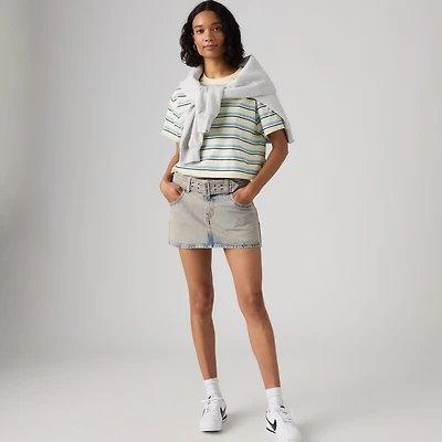 Belted Mini Skirt