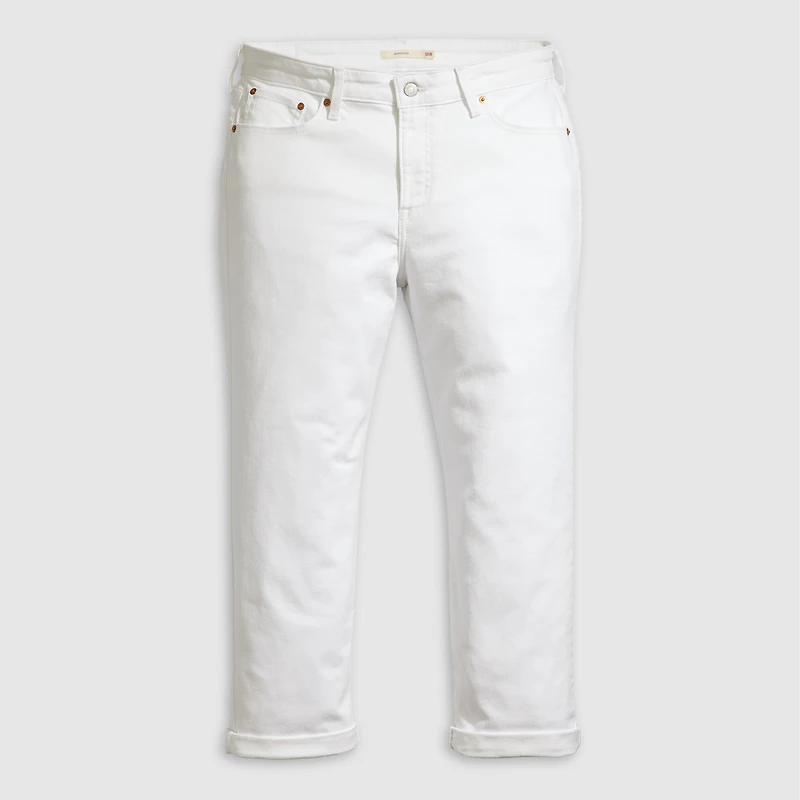 Boyfriend Mid Rise Women's Jeans (Plus Size)