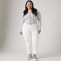 Boyfriend Mid Rise Women's Jeans (Plus Size)