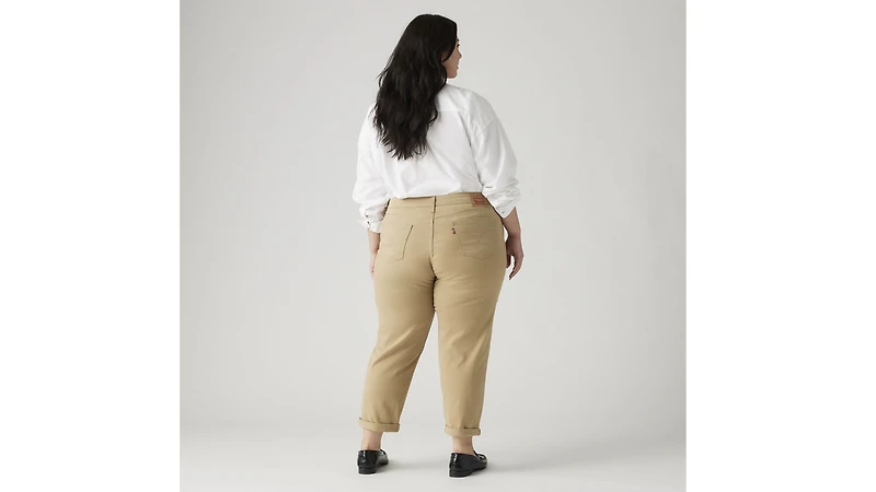 Mid Rise Boyfriend Women's Jeans (Plus Size)