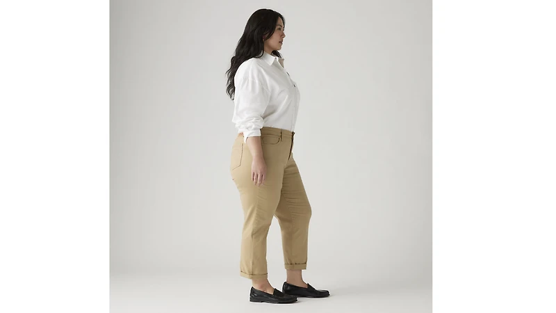 Mid Rise Boyfriend Women's Jeans (Plus Size)