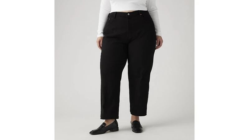 Ribcage Straight Ankle Women's Jeans (Plus Size