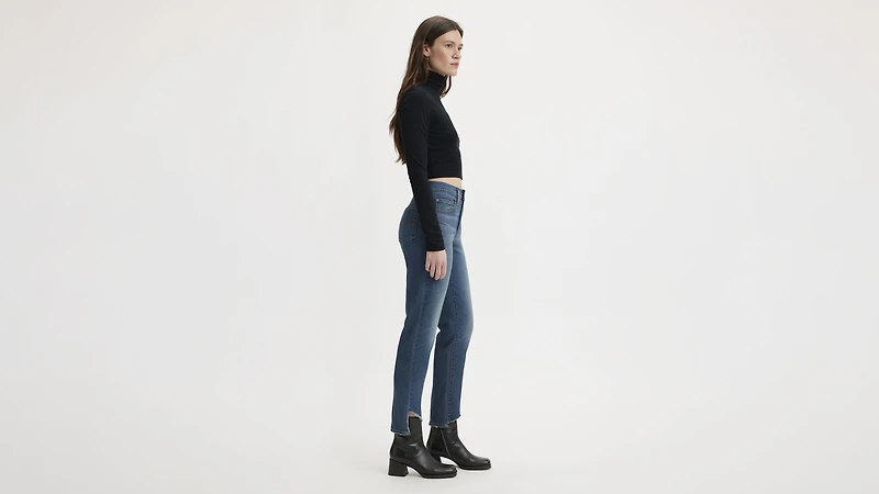 724 High Rise Slim Straight Cropped Women's Jeans
