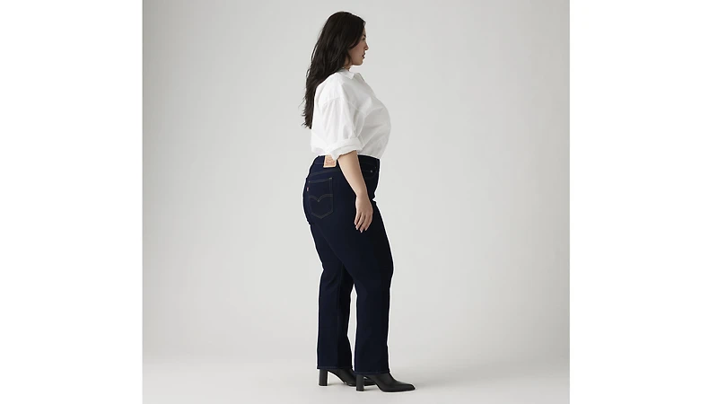 724 High Rise Slim Straight Fit Women's Jeans (Plus Size