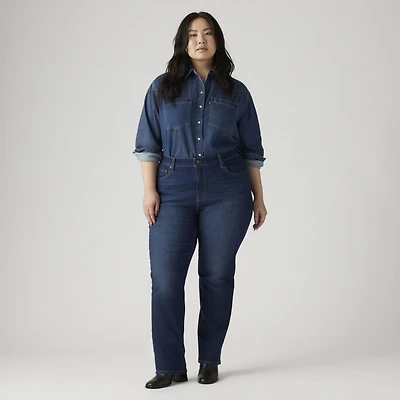 724 High Rise Slim Straight Women's Jeans (Plus Size)