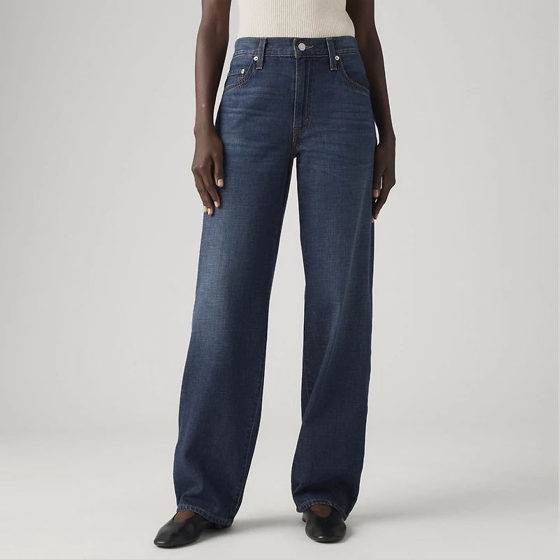 Baggy Dad Linen+ Denim Lightweight Women's Jeans