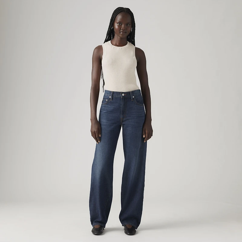 Baggy Dad Linen+ Denim Lightweight Women's Jeans