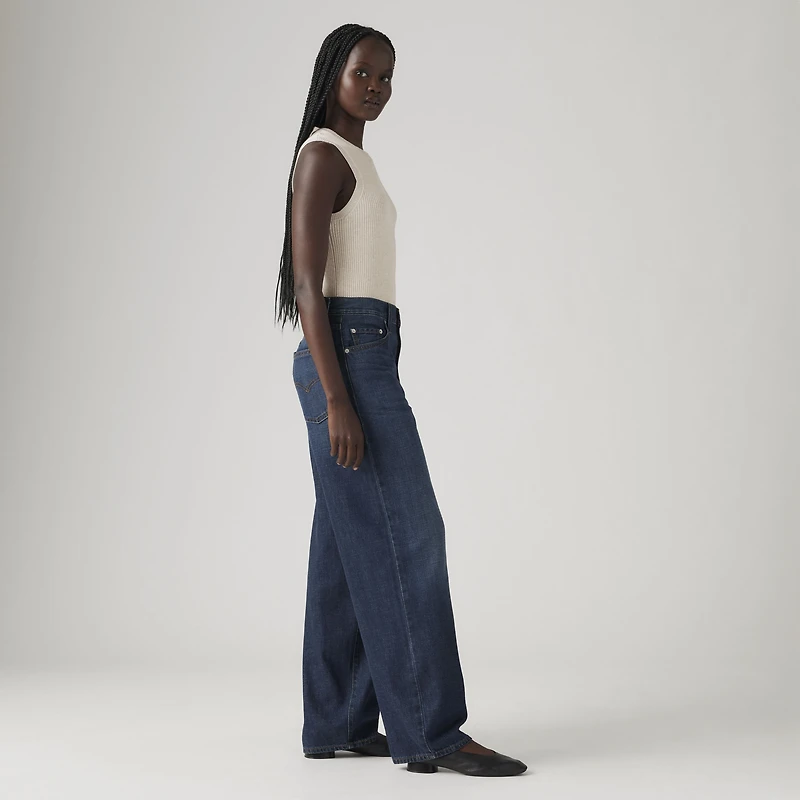 Baggy Dad Linen+ Denim Lightweight Women's Jeans