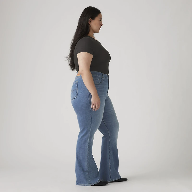 726 High Rise Flare Women's Jeans (Plus Size