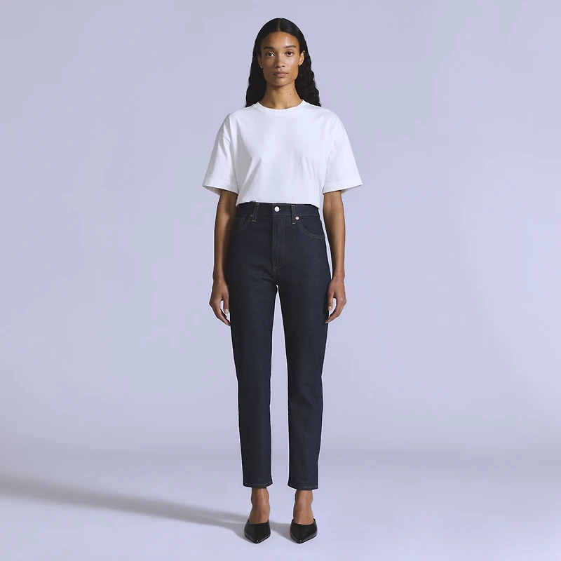 High Rise Selvedge Slim Fit Women's Jeans