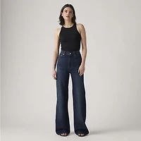 Ribcage Wide-Leg Linen+ Denim Women's Jeans