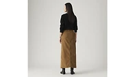 Ankle Column Corduroy Skirt