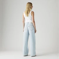 XL Baggy Straight Linen+ Denim Women's Jeans