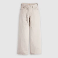 XL Baggy Straight Linen Blend Women's Pants