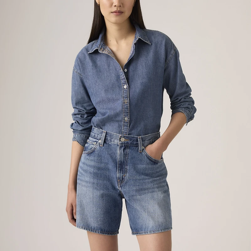 High Rise Baggy Women's Shorts