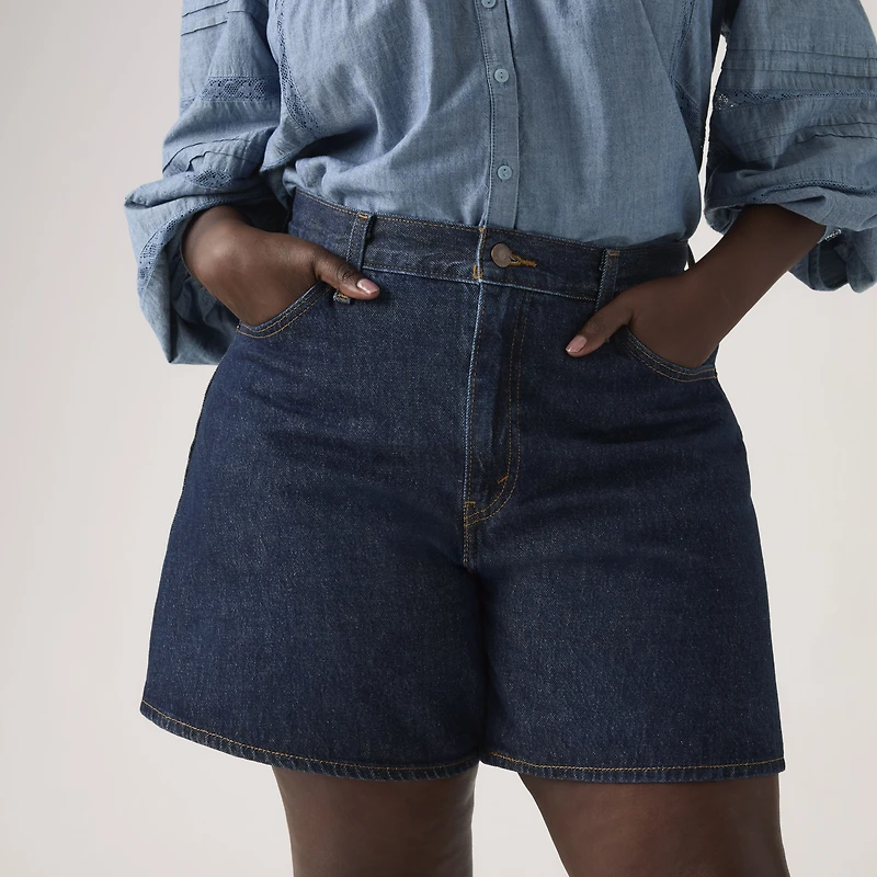 High Rise Baggy Women's Shorts