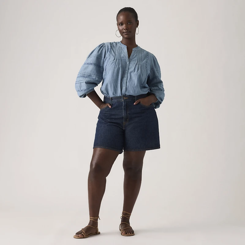 High Rise Baggy Women's Shorts