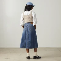 High Rise A-Line Skirt