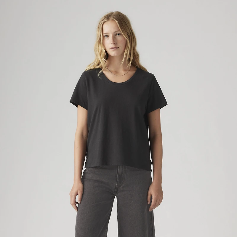 Bridget Cotton Linen Short Sleeve T-Shirt