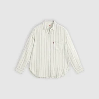 Harlie Boyfriend Linen Button Down Shirt