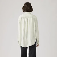 Harlie Boyfriend Linen Button Down Shirt