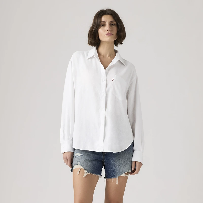 Harlie Linen Boyfriend Shirt