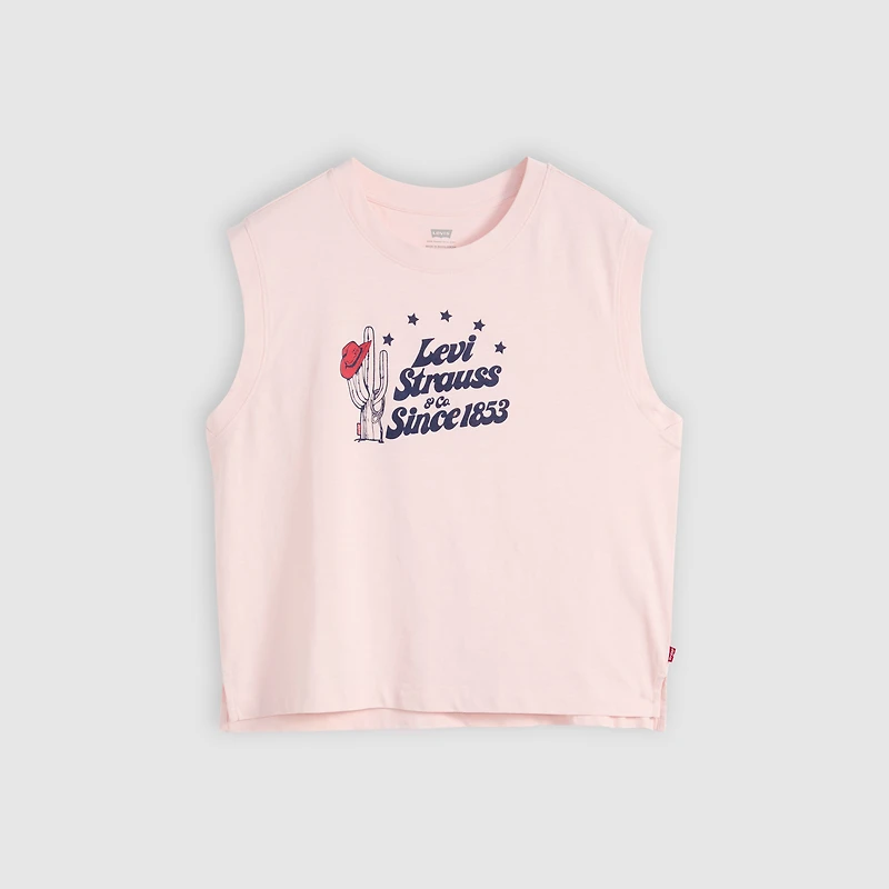 Graphic Boxy Tank Top
