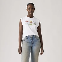 Graphic Logo Fruit Boxy Tank Top