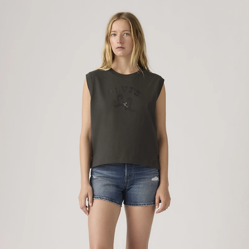 Graphic Logo Boxy Tank Top