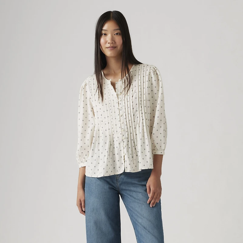 Gina Linen Blend Blouse