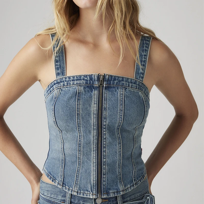 Sculpted Bustier Top