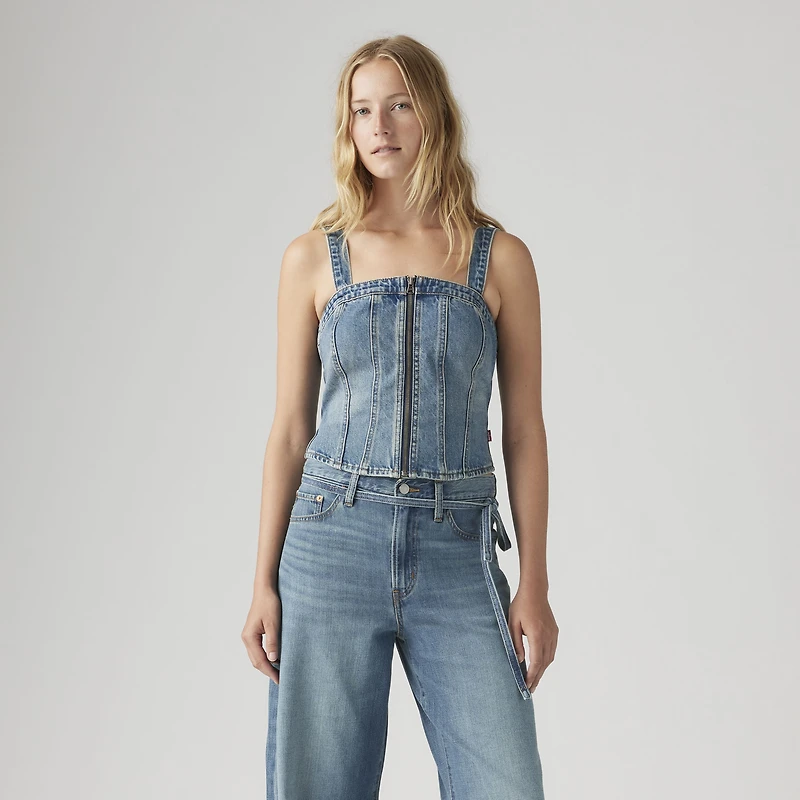 Sculpted Bustier Top