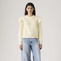 Shane Flutter Sleeve Sweater