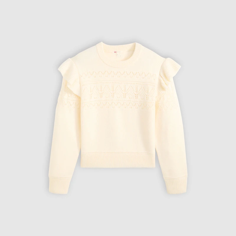 Shane Flutter Sleeve Sweater