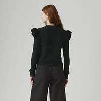 Shane Flutter Sleeve Sweater
