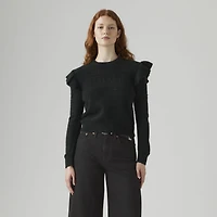 Shane Flutter Sleeve Sweater