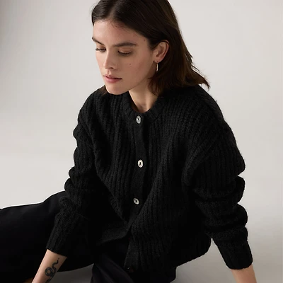 Luna Shell Button Cardigan
