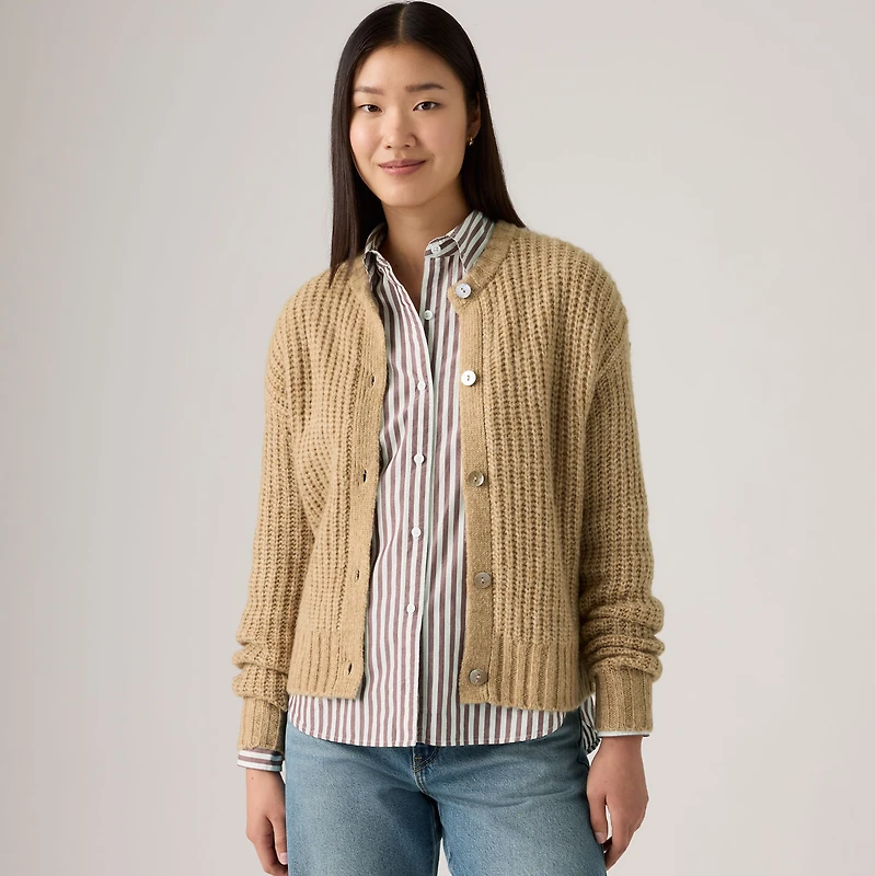 Luna Shell Button Cardigan