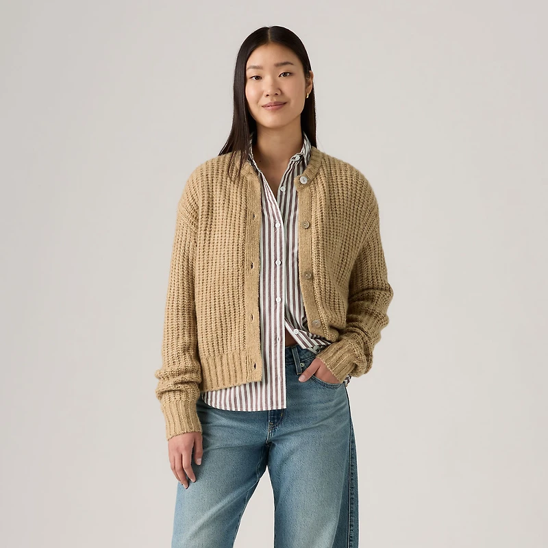 Luna Shell Button Cardigan