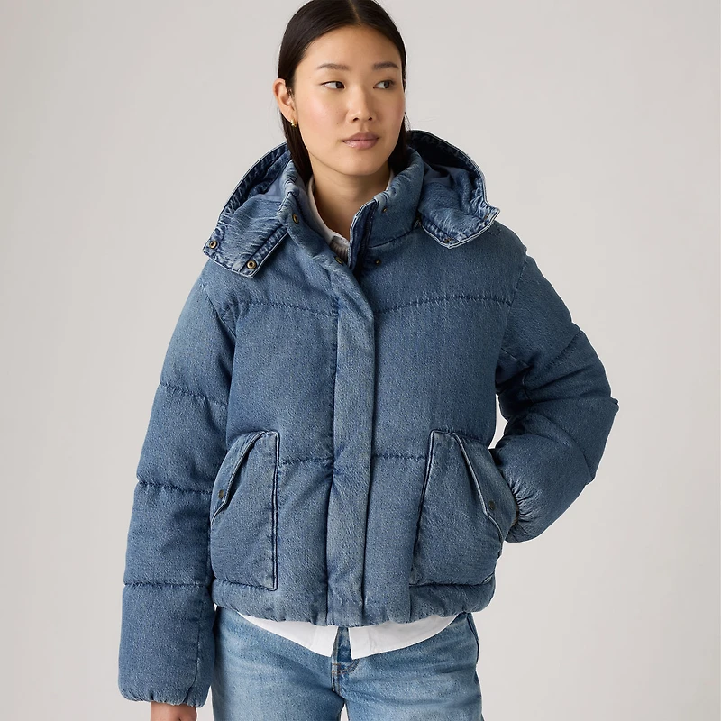 Western Bubble Shortie Puffer Jacket