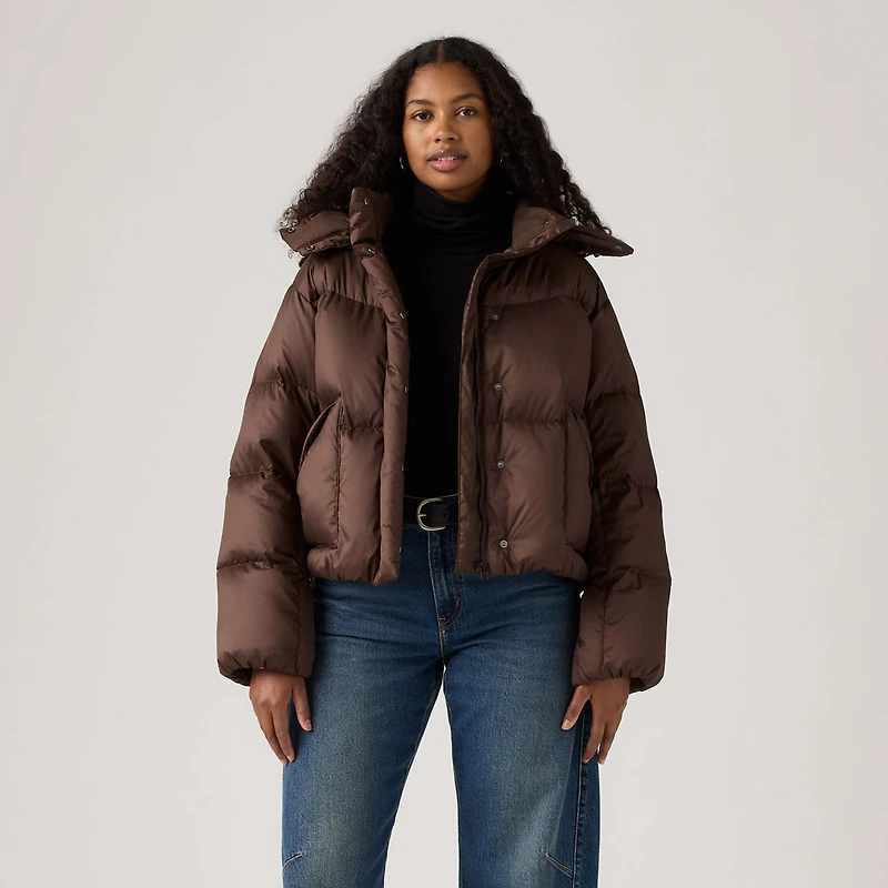 Western Bubble Shortie Puffer Jacket