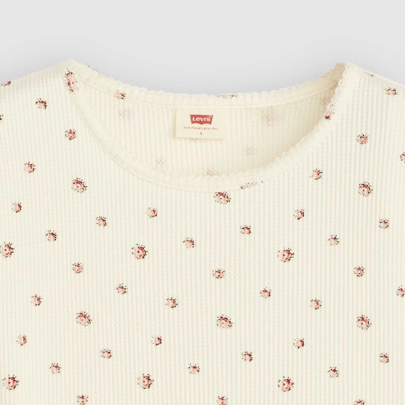 Dry Goods Waffle Cap-Sleeve Tee