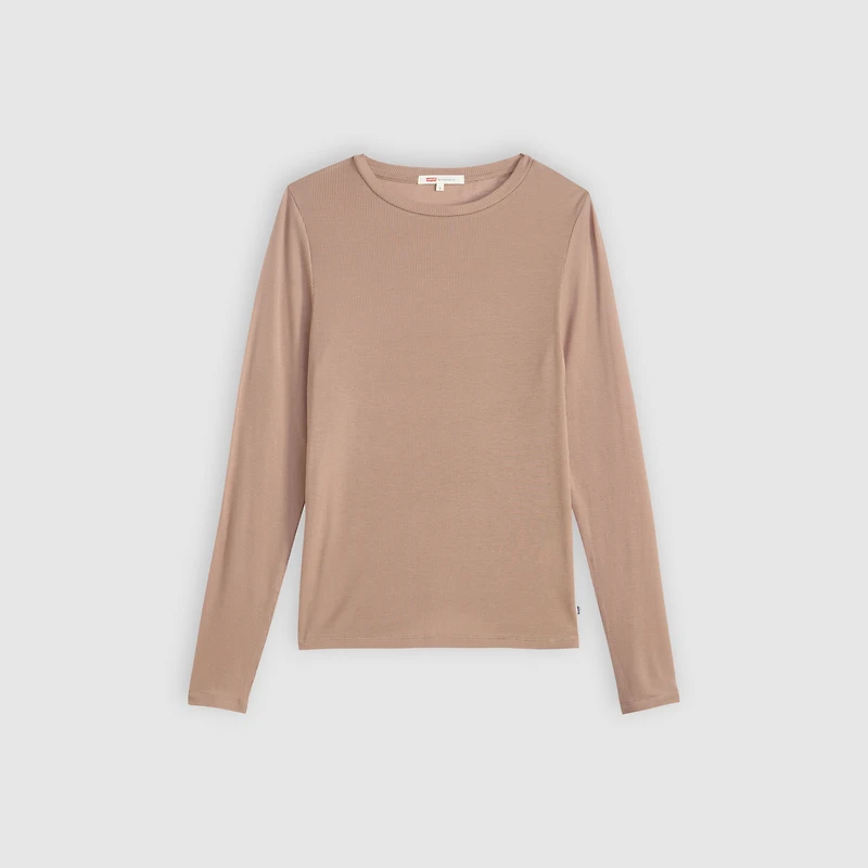 Sheer Long-Sleeve Layering Top
