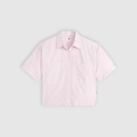 Harlie Short-Sleeve Cropped Shirt