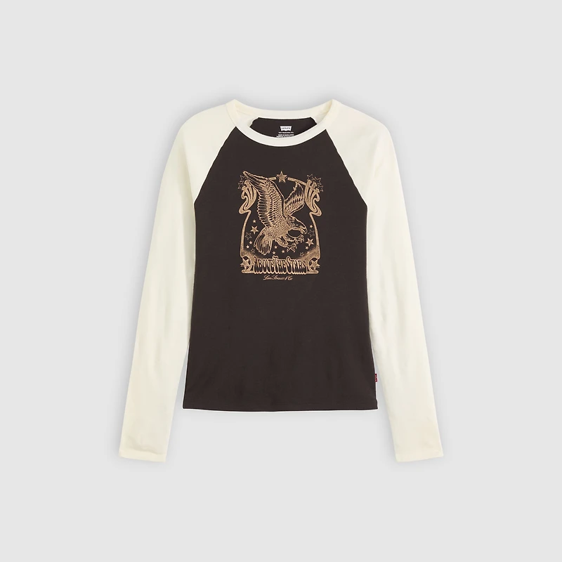 Graphic Logo Essential Raglan Long-Sleeve T-Shirt