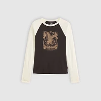 Graphic Logo Essential Raglan Long-Sleeve T-Shirt