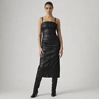 Seamed Bustier Midi Dress